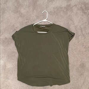 Cable & Gauge Olive Short Sleeve Top